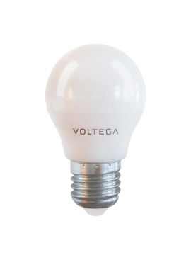 Лампа светодиодная Voltega E27 7W 4000К груша матовая VG2-G45E27cold7W 7053