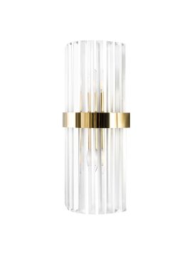 Настенный светильник Crystal Lux SORPRESA AP2 BRASS/TRANSPARENTE