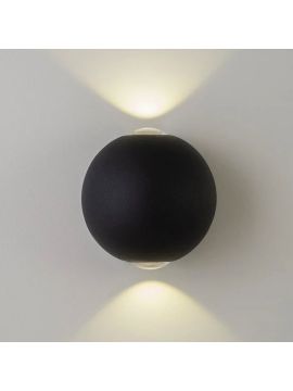 Уличный настенный светильник AM Group AM304-2X3 W BK 4000K