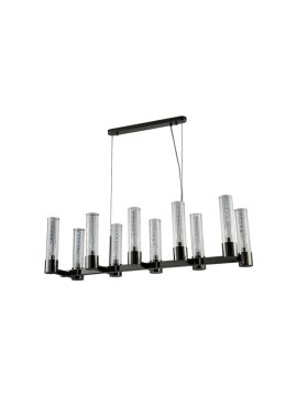 Подвесная люстра Crystal Lux OTONO SP10 L980 BLACK CHROMIUM/TRANSPARENTE