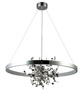 Подвесная люстра Crystal Lux GARDEN SPLED+4 D800 CHROME