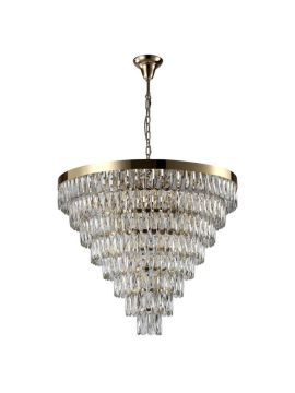 Подвесная люстра Crystal Lux Abigail SP22 D820 Gold/Transparent