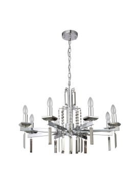 Подвесная люстра Crystal Lux Marron SP8 Chrome