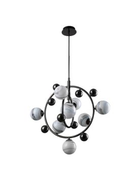 Подвесная люстра Crystal Lux Salvadore SP8V Black Chromium