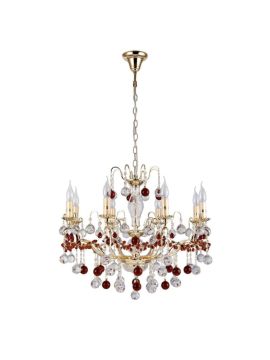 Подвесная люстра Crystal Lux FRUTA SP8 GOLD
