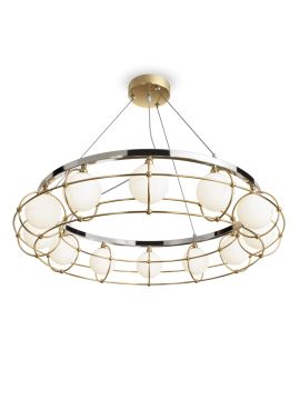 Подвесная люстра Maytoni Carcass MOD312PL-12GCH