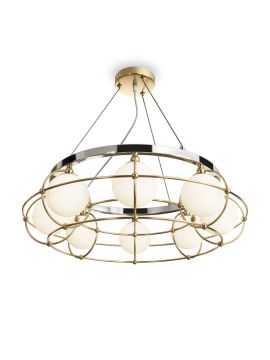 Подвесная люстра Maytoni Carcass MOD312PL-08GCH