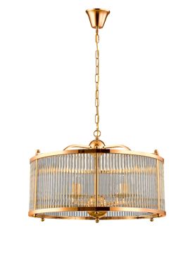 Подвесная люстра Crystal Lux Tadeo TADEO SP6 D600 GOLD/TRANSPARENTE