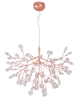Подвесная люстра Crystal Lux Evita EVITA SP63 COPPER/TRANSPARENT