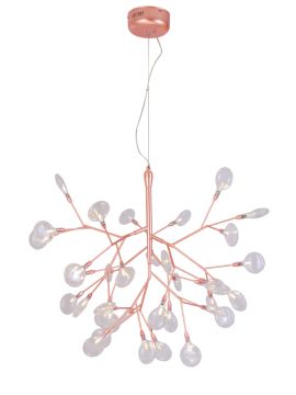 Подвесная люстра Crystal Lux Evita EVITA SP36 COPPER/TRANSPARENT