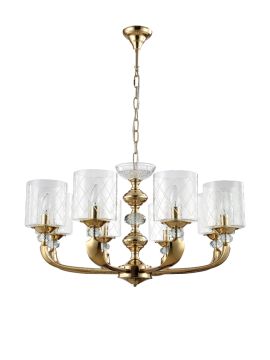Подвесная люстра Crystal Lux Gracia GRACIA SP8 GOLD