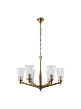 Подвесная люстра Crystal Lux Laura SP-PL6 Bronze