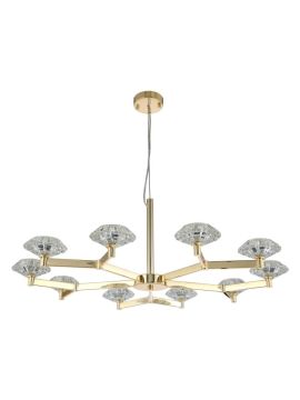 Подвесная люстра Crystal Lux Rebeca SP10 Gold