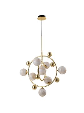 Подвесная люстра Crystal Lux Salvadore SP8V Gold