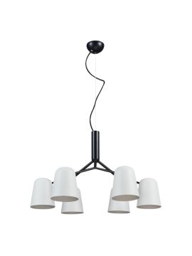 Подвесная люстра Crystal Lux ENRIQUE SP6 BLACK/WHITE