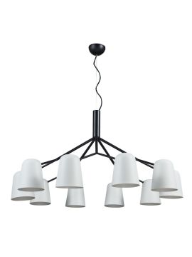 Подвесная люстра Crystal Lux ENRIQUE SP10 BLACK/WHITE