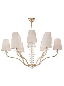 Подвесная люстра Crystal Lux ARMANDO SP6+6 GOLD