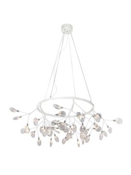 Подвесная светодиодная люстра Crystal Lux Evita SP45 D White/Transparent