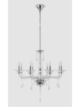 Подвесная люстра Crystal Lux Monica SP8 Chrome/Transparent