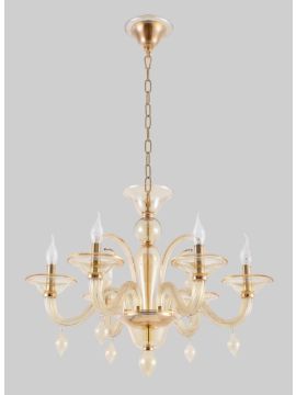 Подвесная люстра Crystal Lux Caetano SP-PL6 Amber