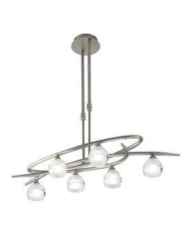 Подвесная люстра Mantra Loop Satin Nickel 1811