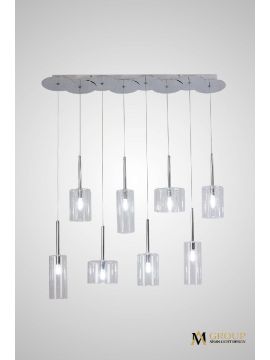 Каскадная люстра AM Group AM355-8CLEAR