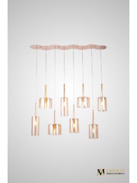 Каскадная люстра AM Group AM355-8AMBER