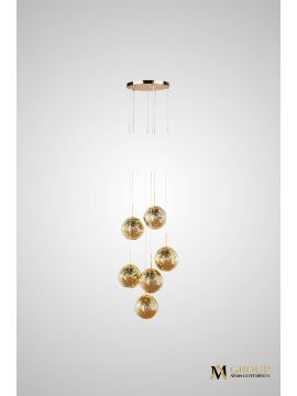 Каскадная люстра AM Group AM352-6GL
