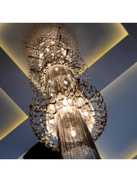 Каскадная люстра Crystal Lux FASHION SP24 D800 H3400