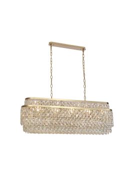 Подвесная люстра Newport Tiffany 8530/120 C oval gold polished М0070717