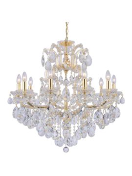 Подвесная люстра Crystal Lux Isabel SP11 Gold/Transparent