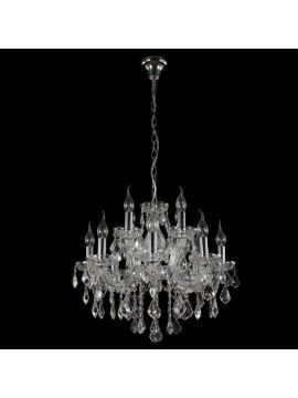 Подвесная люстра Crystal Lux Ines SP8+4 Chrome/Transparent