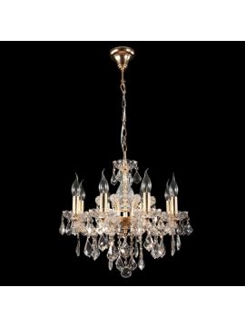 Подвесная люстра Crystal Lux Ines SP8 Gold/Transparent