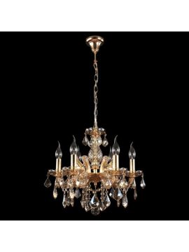 Подвесная люстра Crystal Lux Ines SP6 Gold/Amber