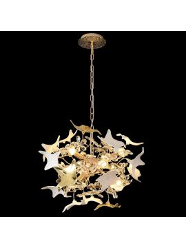 Подвесная люстра Crystal Lux LETISIA SP9 GOLD