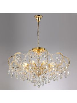 Подвесная люстра Crystal Lux Hollywood SP-PL10 Gold D1000