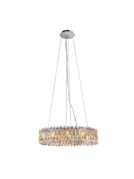 Подвесная люстра Crystal Lux Lirica SP10 D610 Chrome