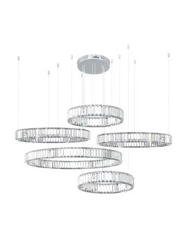 Подвесная люстра Loft IT Crystal ring 10135/5 Chrome