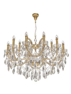 Подвесная люстра Crystal Lux Hollywood SP12+6 Gold