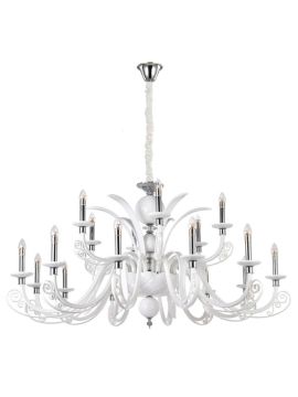 Подвесная люстра Crystal Lux Letisia SP12+6 White