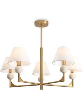 Люстра на штанге Freya Riley FR2043CL-05BS