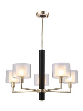 Люстра на штанге Crystal Lux MAESTRO SP-PL5 GOLD