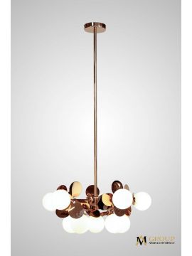 Люстра на штанге AM Group AM393 SP10 GOLD