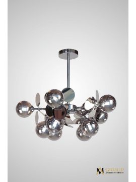 Люстра на штанге AM Group AM396 SP10 CHROM