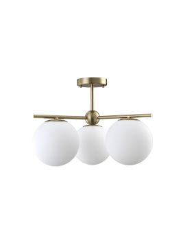 Люстра на штанге Crystal Lux FELIZ SP-PL3 BRONZE/WHITE