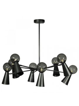 Люстра на штанге Loft IT Halley 10046/8 Black