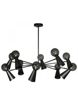 Люстра на штанге Loft IT Halley 10046/10 Black