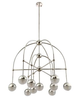 Люстра на штанге Crystal Lux Truena TRUENA SP-PL6+3+1 NICKEL