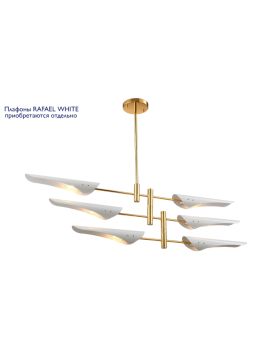 Люстра на штанге Crystal Lux Rafael RAFAEL SP6 GOLD
