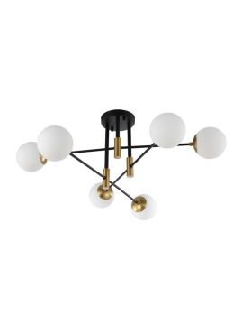 Потолочная люстра Crystal Lux Fidel FIDEL PL6 BLACK